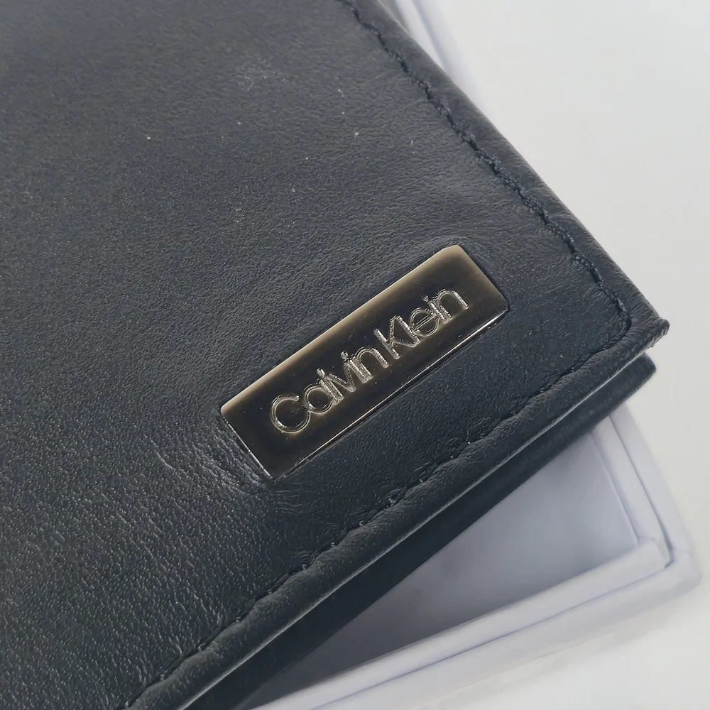 Black‎ Calvin Klein Leather Wallet With RFID Protection